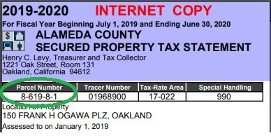 Example tax receipt