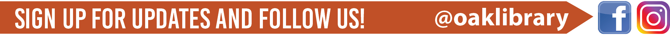 Sign Up for Updates and Follow Us!