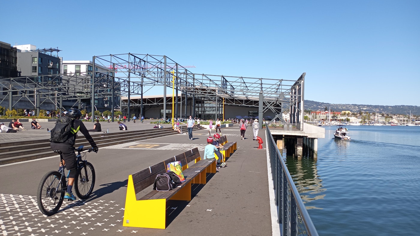 Oakland's newest neighborhood Brooklyn Basin, includes a waterfront park