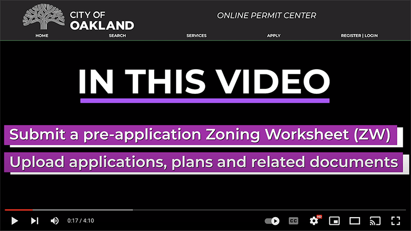 Create a Zoning Worksheet (ZW) for Your Permit