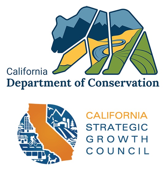 CA Dept. of Conservation and Strategic Growth Council logos