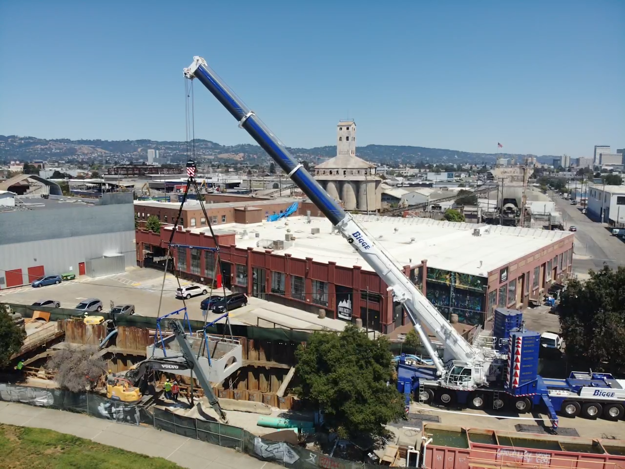 Photograph of the device installation