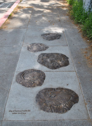Five Stepping Stone Watershed Markers