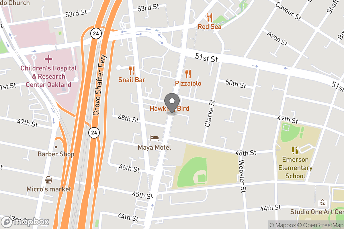 Map of Project Telegraph Temescal 2018 -2021